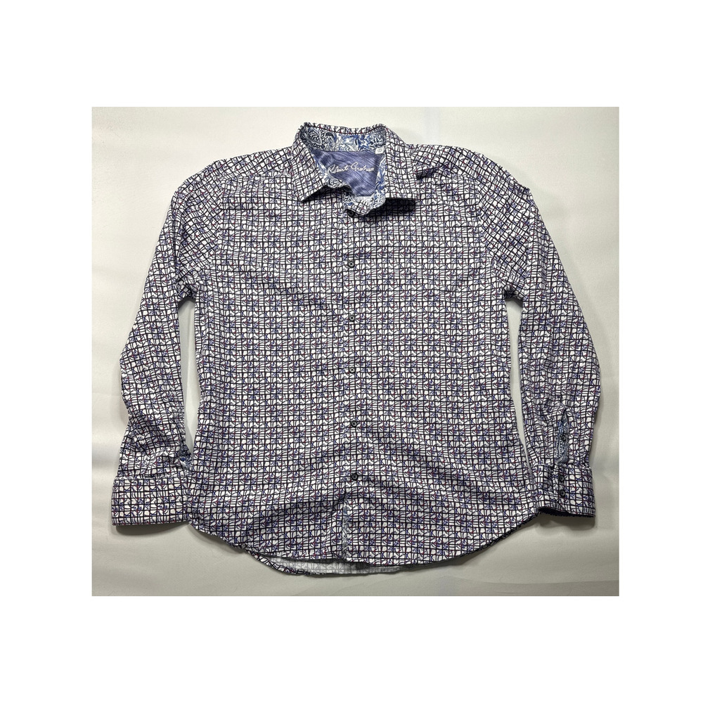 Robert Graham Men's‎ Classic Fit Multicolor Abstract Button Up Dress Shirt - 2XL